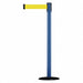 D0007 Barrier Post w/ Belt 7-1/2 ft L Yellow