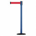 D0007 Barrier Post with Belt 7-1/2 ft L Red