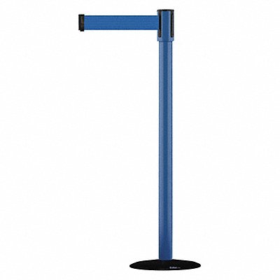 D0007 Barrier Post with Belt 7-1/2 ft L Blue