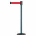 D0007 Barrier Post with Belt 7-1/2 ft L Red