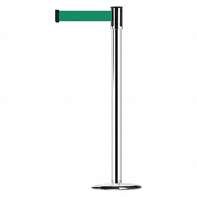 D0009 Barrier Post with Belt 7-1/2 ft L Green