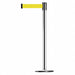 D0009 Barrier Post w/ Belt 7-1/2 ft L Yellow