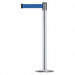 D0009 Barrier Post with Belt 7-1/2 ft L Blue