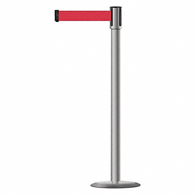 Barrier Post with Belt 7-1/2 ft L Red