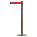 D0014 Barrier Post with Belt 7-1/2 ft L Red