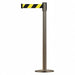 D0014 Barrier Post w/ Belt 38 in H Metal Base