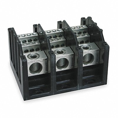 Power Distr Block Al/Cu 600V AC/DC