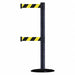 D0016 Barrier Post with Belt Texture Black