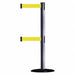 D0016 Barrier Post w/ Belt 7-1/2 ft L Yellow