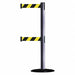 D0016 Barrier Post with Belt Gray