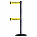 D0017 Barrier Post with Belt Gray