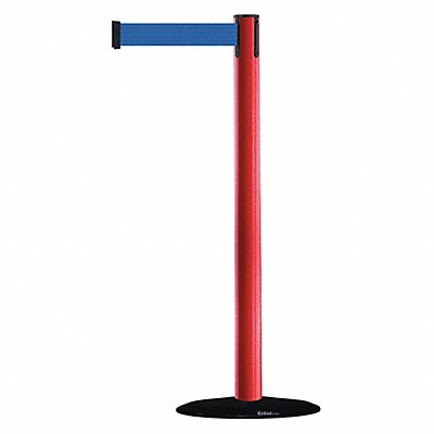 D0029 Barrier Post with Belt 7-1/2 ft L Blue