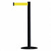 D0029 Barrier Post w/ Belt 7-1/2 ft L Yellow