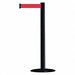 D0029 Barrier Post with Belt 7-1/2 ft L Red