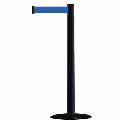 D0029 Barrier Post with Belt 7-1/2 ft L Blue