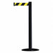 D0029 Barrier Post with Belt PVC Black