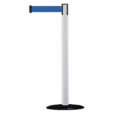 D0029 Barrier Post with Belt 7-1/2 ft L Blue