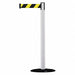 D0029 Barrier Post with Belt PVC White