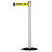 D0031 Barrier Post with Belt PVC White