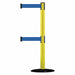 D0016 Barrier Post with Belt 7-1/2 ft L Blue