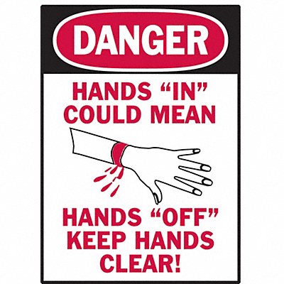 Sign 5 in x 3 1/2 in Polyester PK5