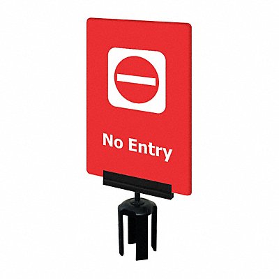 Acrylic Sign Red No Entry