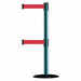 D0016 Barrier Post with Belt 7-1/2 ft L Red