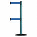 D0016 Barrier Post with Belt 7-1/2 ft L Blue