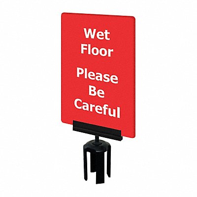 Acrylic Sign Red Wet Floor