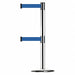 Barrier Post with Belt 7-1/2 ft L Blue