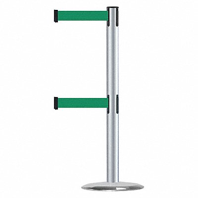 Barrier Post with Belt 7-1/2 ft L Green