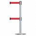 Barrier Post with Belt 7-1/2 ft L Red