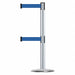 Barrier Post with Belt 7-1/2 ft L Blue