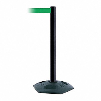 D0032 Barrier Post with Belt 7-1/2 ft L Green