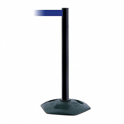 D0032 Barrier Post with Belt 7-1/2 ft L Blue