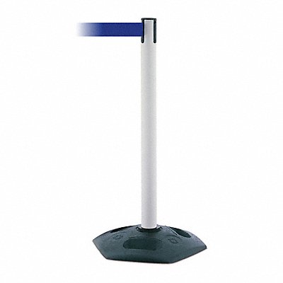 D0032 Barrier Post with Belt 7-1/2 ft L Blue