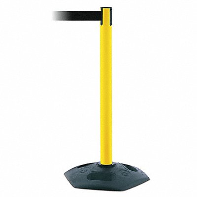 D0032 Barrier Post with Belt 7-1/2 ft L Black