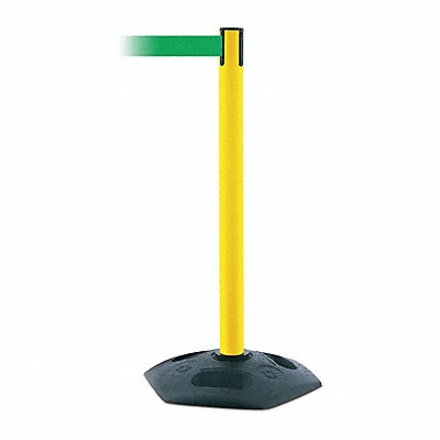 D0032 Barrier Post with Belt 7-1/2 ft L Green