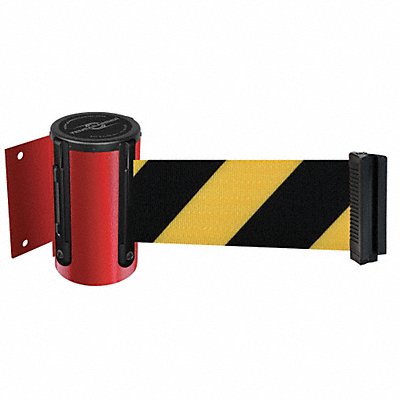 D0087 Belt Barrier Red Belt Yellow/Black