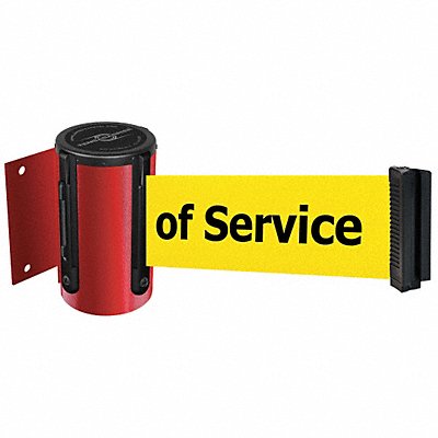 D0088 Belt Barrier Red Belt Color Yellow