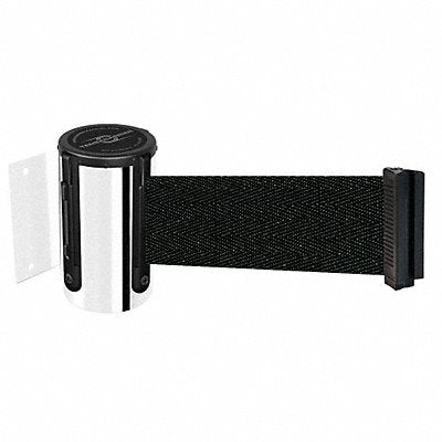 D0089 Belt Barrier Chrome Belt Black