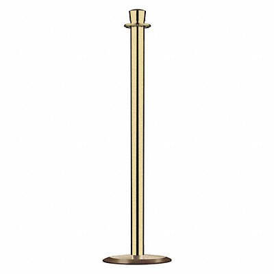 Urn Top Rope Post Satin Brass