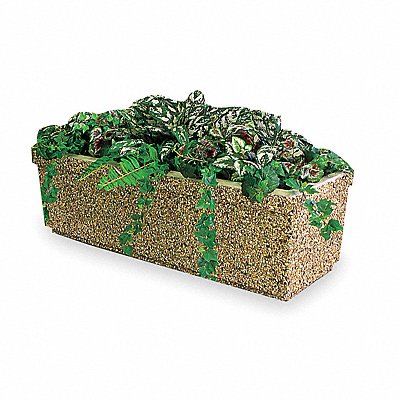 Security Planter Rectangle 48-1/8 L Gray