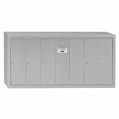 Vertical Mailbox 7 Doors Alum