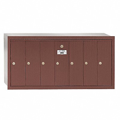 Vertical Mailbox 7 Doors Bronze