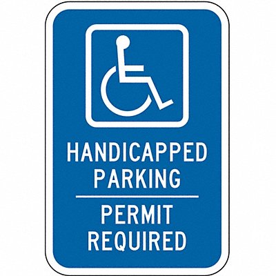 Handicapped Parking Sign 18 x 12 