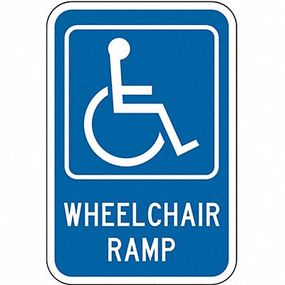 ADA Handicapped Parking Sign 18 x 12 