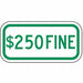 Fine Parking Sign 6 x 12 