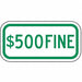 Fine Parking Sign 6 x 12 