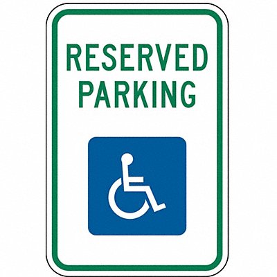 Reserved Parking Parking Sign 18 x 12 